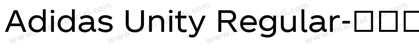 Adidas Unity Regular字体转换